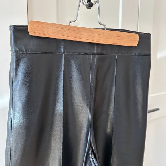 Zara Black Faux Leather Culottes Size Small - Picture 5 of 6